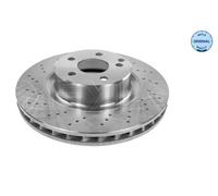 2x Disque de frein Essieu avant perforé 015 521 2045 MEYLE pour MERCEDES-BENZ