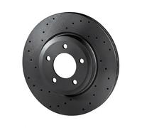 2x Disque de frein Essieu avant perforé RT 20344HP-GL T3 ROTINGER pour BMW 5 6