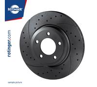 2x Disque de frein Essieu avant perforé RT 20598-GL T5 ROTINGER pour LEXUS IS II