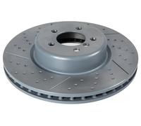 2x Disque de frein Essieu avant perforé/ventilé de l'intérieur 105720 pour BMW 1