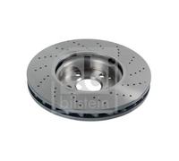 2x Disque de frein Essieu avant perforé/ventilé de l'intérieur 107500