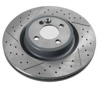 2x Disque de frein Essieu avant perforé/ventilé de l'intérieur 170109 pour MINI