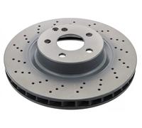 FEBI BILSTEIN Disque de frein 37725 avant, ventilé, perforé, 1 pièce