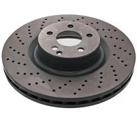 2x Disque de frein Essieu avant perforé/ventilé de l'intérieur 44145