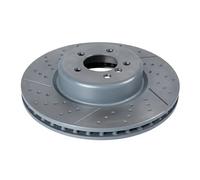 2x Disque de frein Essieu avant perforé/ventilé de l'intérieur ADB114380