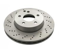 Blue Print Disque de frein ADU174312 Avant perforé ventilé Ø295 mm pour Mercedes C-Class - Jeu de 2