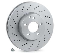 2x Disque de frein Essieu avant perforé/ventilé de l'intérieur BS-8248HC OPTIMAL