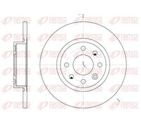 2x Disque de frein Essieu avant plein 6209.00 REMSA pour VOLVO 480 440 460