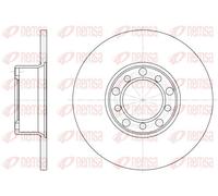 2x Disque de frein Essieu avant plein 6272.00 REMSA pour MERCEDES-BENZ CLASSE S