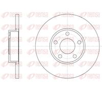 2x Disque de frein Essieu avant plein 6327.00 REMSA pour AUDI 100 C1 Coupé A6 C4