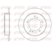 2x Disque de frein Essieu avant plein 6331.00 REMSA pour SUZUKI VITARA Cabrio