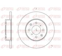 2x Disque de frein Essieu avant plein 6451.00 REMSA pour ROVER MG