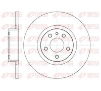 2x Disque de frein Essieu avant plein 6512.00 REMSA pour ALFA ROMEO 156 147