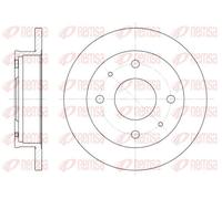 2x Disque de frein Essieu avant plein 6568.00 REMSA pour HYUNDAI ATOS