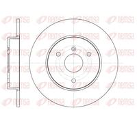 2x Disque de frein Essieu avant plein 6617.00 REMSA pour SMART CITROËN