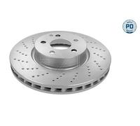 2x Disque de frein Essieu avant ventilé 083 521 2103/PD MEYLE pour MERCEDES-BENZ