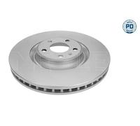 2x Disque de frein Essieu avant ventilé 183 521 1049/PD MEYLE pour AUDI A6 C7