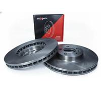 2x Disque de frein Essieu avant ventilé 19-3221 MAXGEAR pour VW PASSAT B7 CC B7