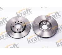 2x Disque de frein Essieu avant ventilé 6045462 KRAFT AUTOMOTIVE pour RENAULT