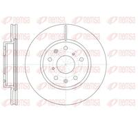 2x Disque de frein Essieu avant ventilé 61018.10 REMSA pour FIAT SUZUKI