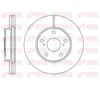 2x Disque de frein Essieu avant ventilé 61043.10 REMSA pour TOYOTA AURIS