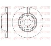 2x Disque de frein Essieu avant ventilé 61080.10 REMSA pour BMW 3 Touring 3 X1