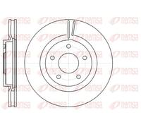 2x Disque de frein Essieu avant ventilé 61087.10 REMSA pour NISSAN X-TRAIL II