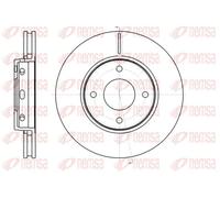 2x Disque de frein Essieu avant ventilé 61097.10 REMSA pour MITSUBISHI SMART