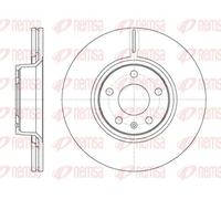 2x Disque de frein Essieu avant ventilé 61101.10 REMSA pour AUDI A6 C6