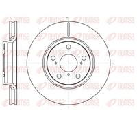2x Disque de frein Essieu avant ventilé 61121.10 REMSA pour TOYOTA AURIS