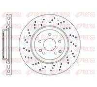 2x Disque de frein Essieu avant ventilé 61138.10 REMSA pour MERCEDES-BENZ CLK
