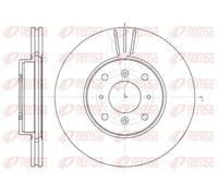 2x Disque de frein Essieu avant ventilé 61153.10 REMSA pour HONDA PRELUDE IV
