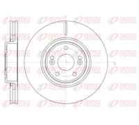 2x Disque de frein Essieu avant ventilé 61171.10 REMSA pour RENAULT LAGUNA II