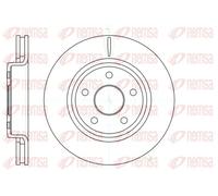 2x Disque de frein Essieu avant ventilé 61210.10 REMSA pour JEEP VW
