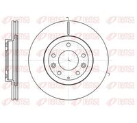 2x Disque de frein Essieu avant ventilé 61215.10 REMSA pour MAZDA MX-5 III