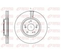REMSA 2x Disque de Frein Avant Ø300mm Ventilé pour Honda Cr-v V II Accord VII Rd