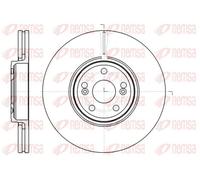 2x Disque de frein Essieu avant ventilé 61234.10 REMSA pour RENAULT VEL SATIS