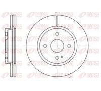 2x Disque de frein Essieu avant ventilé 61266.10 REMSA pour MAZDA 2