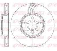 2x Disque de frein Essieu avant ventilé 61280.10 REMSA pour VOLVO FORD