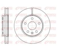 2x Disque de frein REMSA 61285.10 convient pour VAUXHALL CHEVROLET OPEL