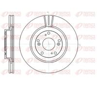 2x Disque de frein Essieu avant ventilé 61297.10 REMSA pour HONDA STREAM CR-V II
