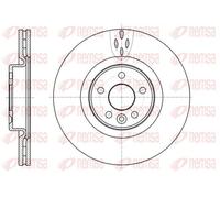 2x Disque de frein Essieu avant ventilé 61304.10 REMSA pour VOLVO V60 I V70 III