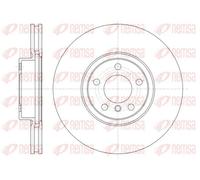 2x Disque de frein Essieu avant ventilé 61335.10 REMSA pour BMW X5 X6