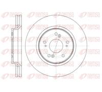 2x Disque de frein Essieu avant ventilé 61358.10 REMSA pour HONDA CR-V III