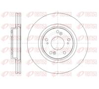 2x Disque de frein Essieu avant ventilé 61359.10 REMSA pour HONDA ACCORD VIII