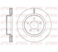 2x Disque de frein Essieu avant ventilé 61360.10 REMSA pour CHRYSLER 300M
