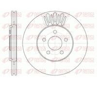 2x Disque de frein REMSA 61361.10 convient pour CHRYSLER DODGE