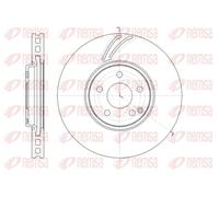 2x Disque de frein Essieu avant ventilé 61405.10 REMSA pour MERCEDES-BENZ