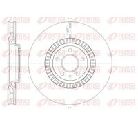 2x Disque de frein Essieu avant ventilé 61446.10 REMSA pour AUDI A7 Sportback