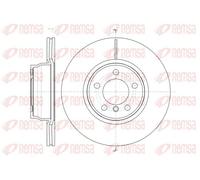 2x Disque de frein Essieu avant ventilé 61452.10 REMSA pour BMW 3 Gran Turismo 3